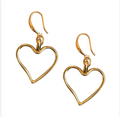 Heart Earrings Gold