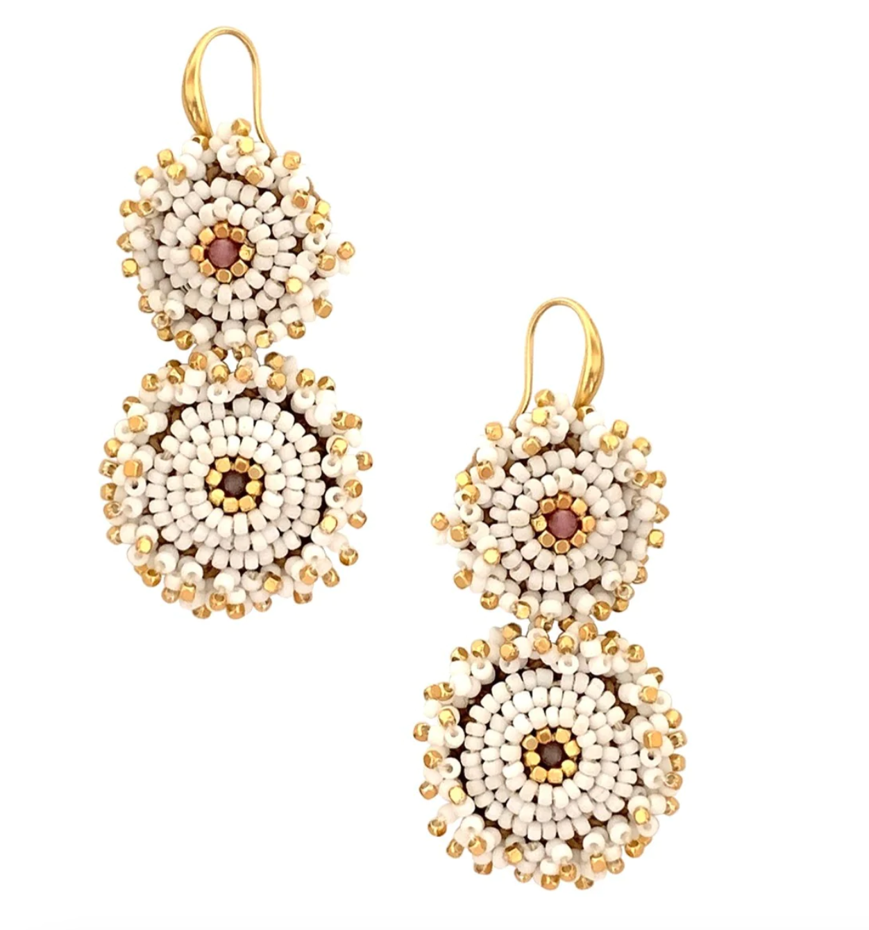 Pomme Earrings - White