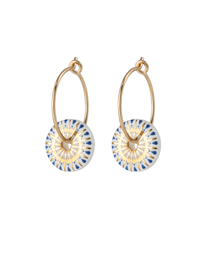 White Etta Earrings