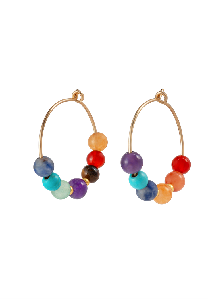 Chakra Hoop Earrings