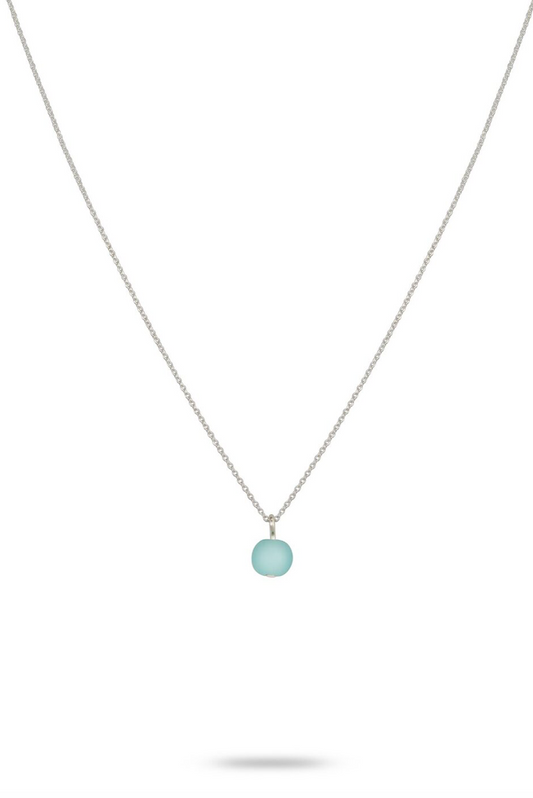 Pacific Blue Sea Glass Necklace