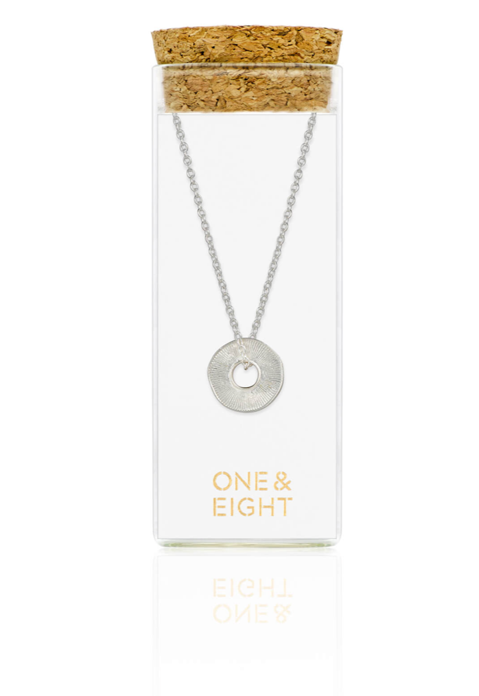 Silver Disc Sorrel Necklace