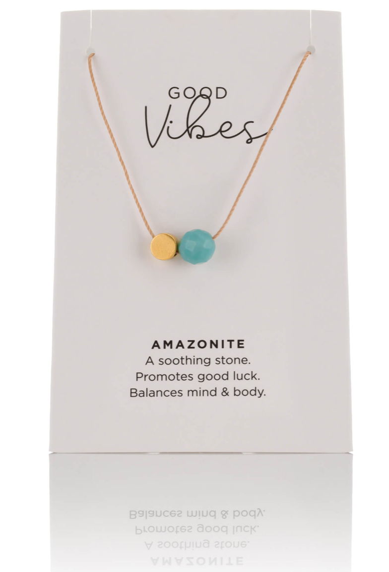 Amazonite Cord Necklace