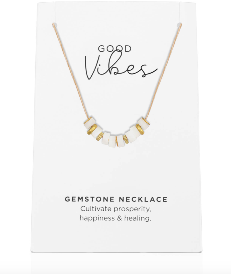 Mother of Pearl Cord Necklace