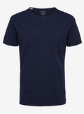 SLHMORGAN O-NECK TEE- Maritime Blue