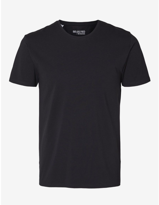 SLHNEWPIMA O-Neck Tee - Black