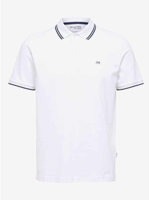 SLHDANTE SPORTS POLO - Bright White
