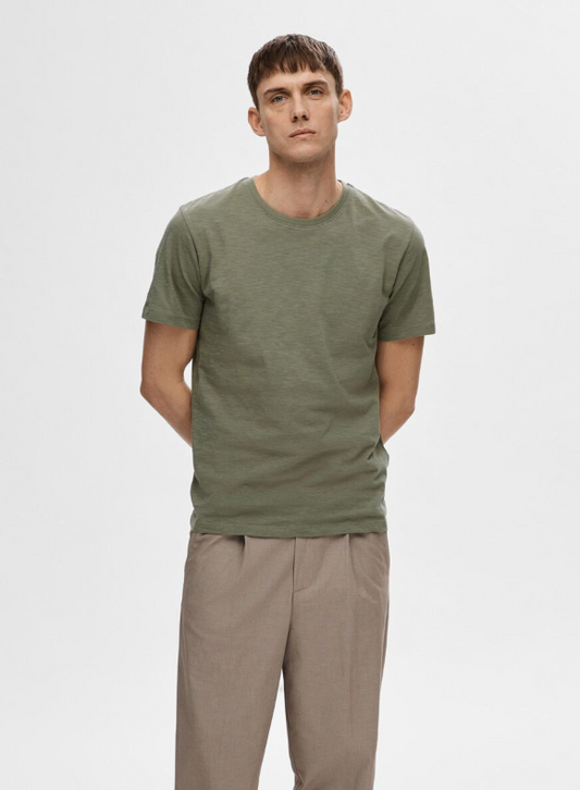 SLHASPEN O-Neck Tee - Vetiver