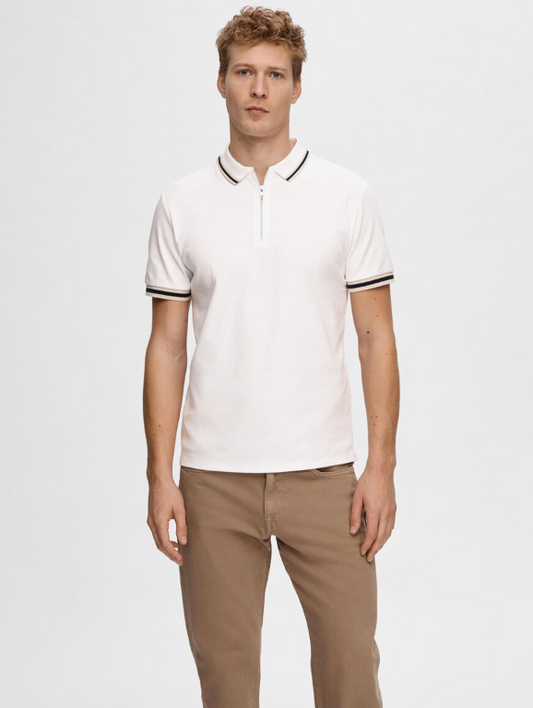 SLHSLIM Toulouse Polo Shirt - Bright White