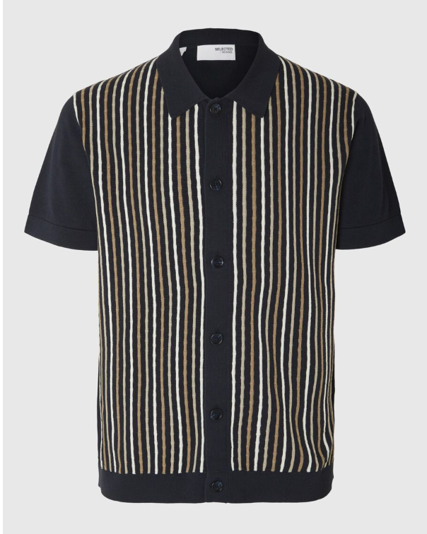 SLHMATTIS KNIT POLO - Sky Captain