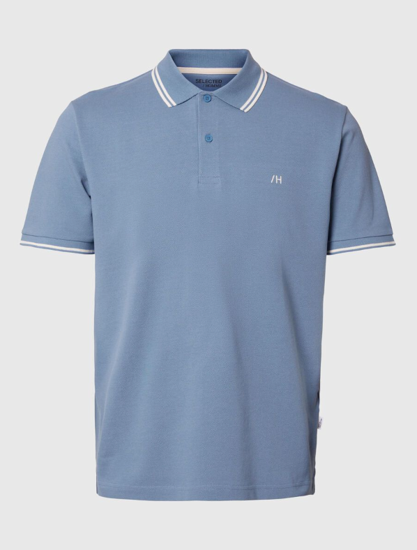 SLHDANTE SPORTS POLO - Blue Shadow