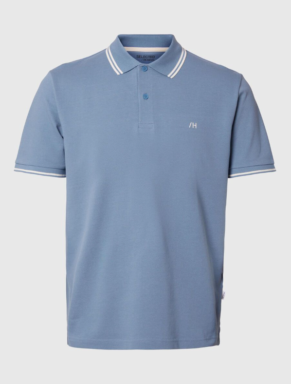 SLHDANTE Sports Polo - Blue Shadow