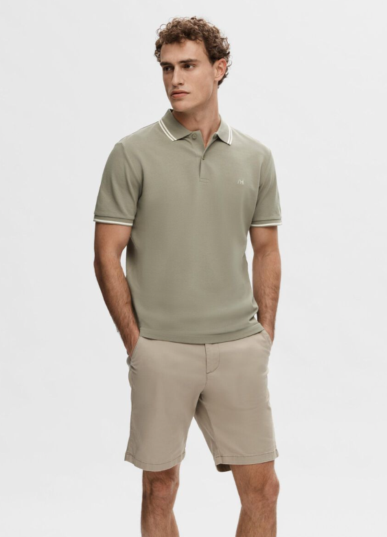 SLHDANTE SPORTS POLO - Vetiver