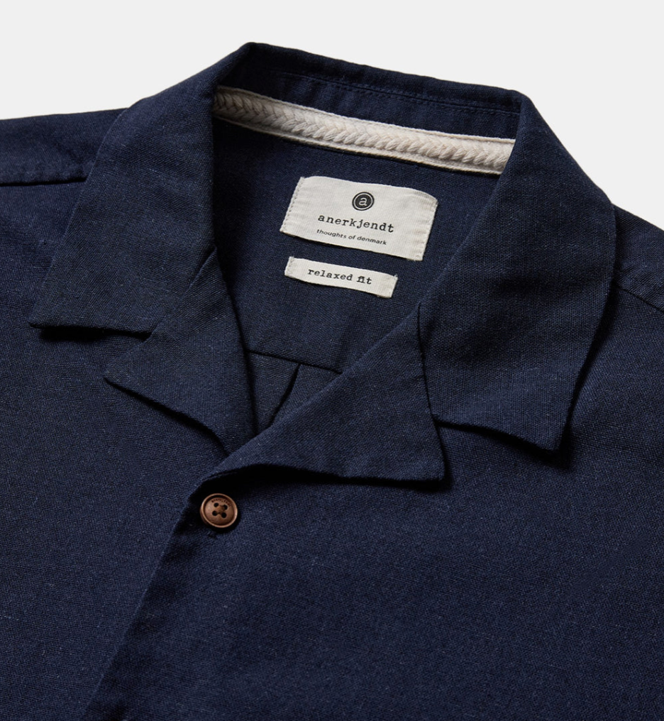 AKLEO Linen Shirt - Sky Captain