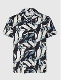 SLHREG-AIR CUBAN COLLAR SHIRT - Sky Captain Floral
