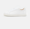 SLHEVAN LEATHER SNEAKERS - White