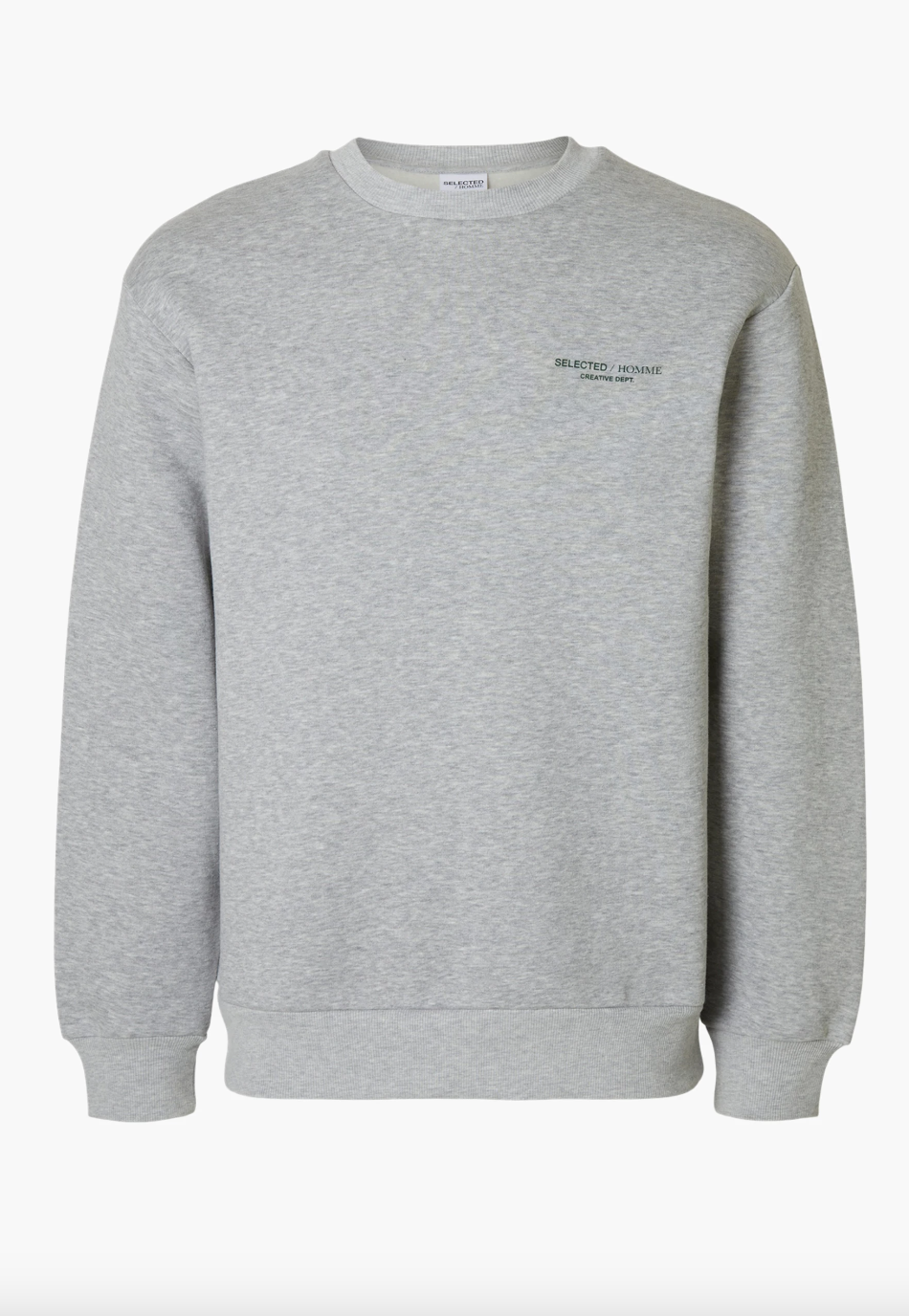 SLHREG HENRY SWEAT CREW NECK - Light Grey Melange