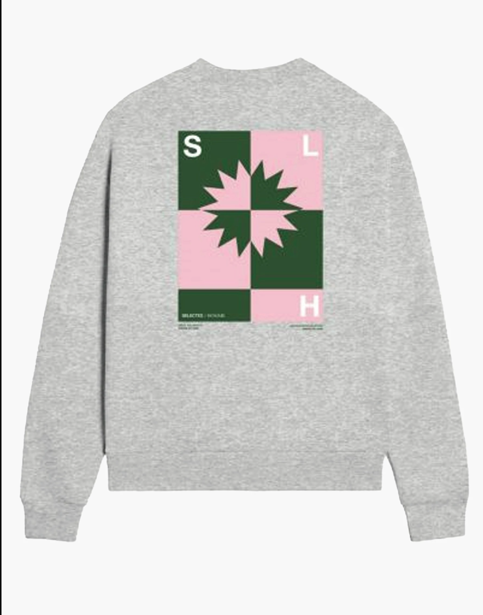 SLHREG HENRY SWEAT CREW NECK - Light Grey Melange