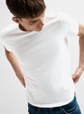 SLHNEWPIMA O-NECK TEE - Bright White