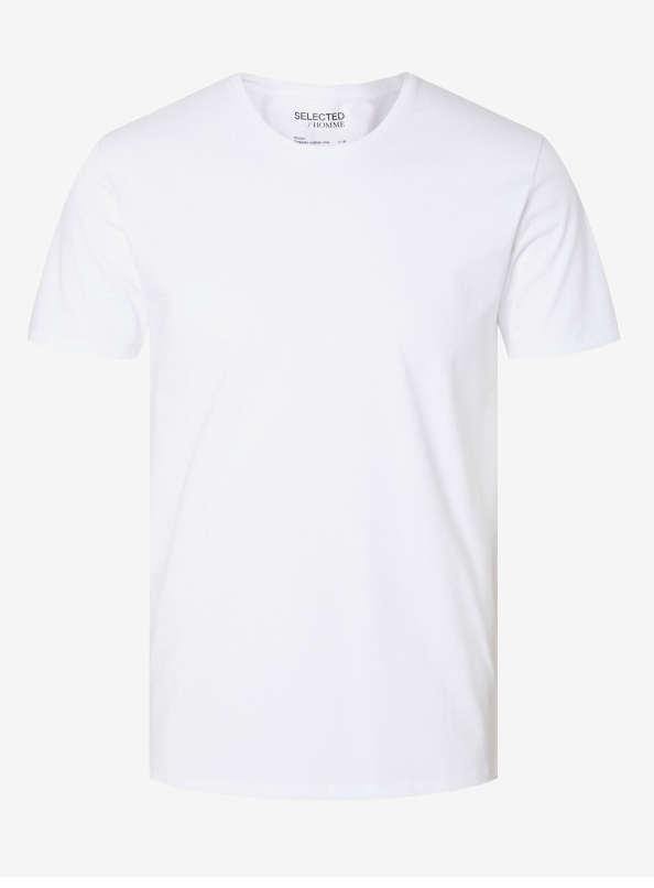 SLHNEWPIMA O-Neck Tee - Bright White