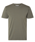 SLHNEWPIMA O-NECK TEE - Kalamata