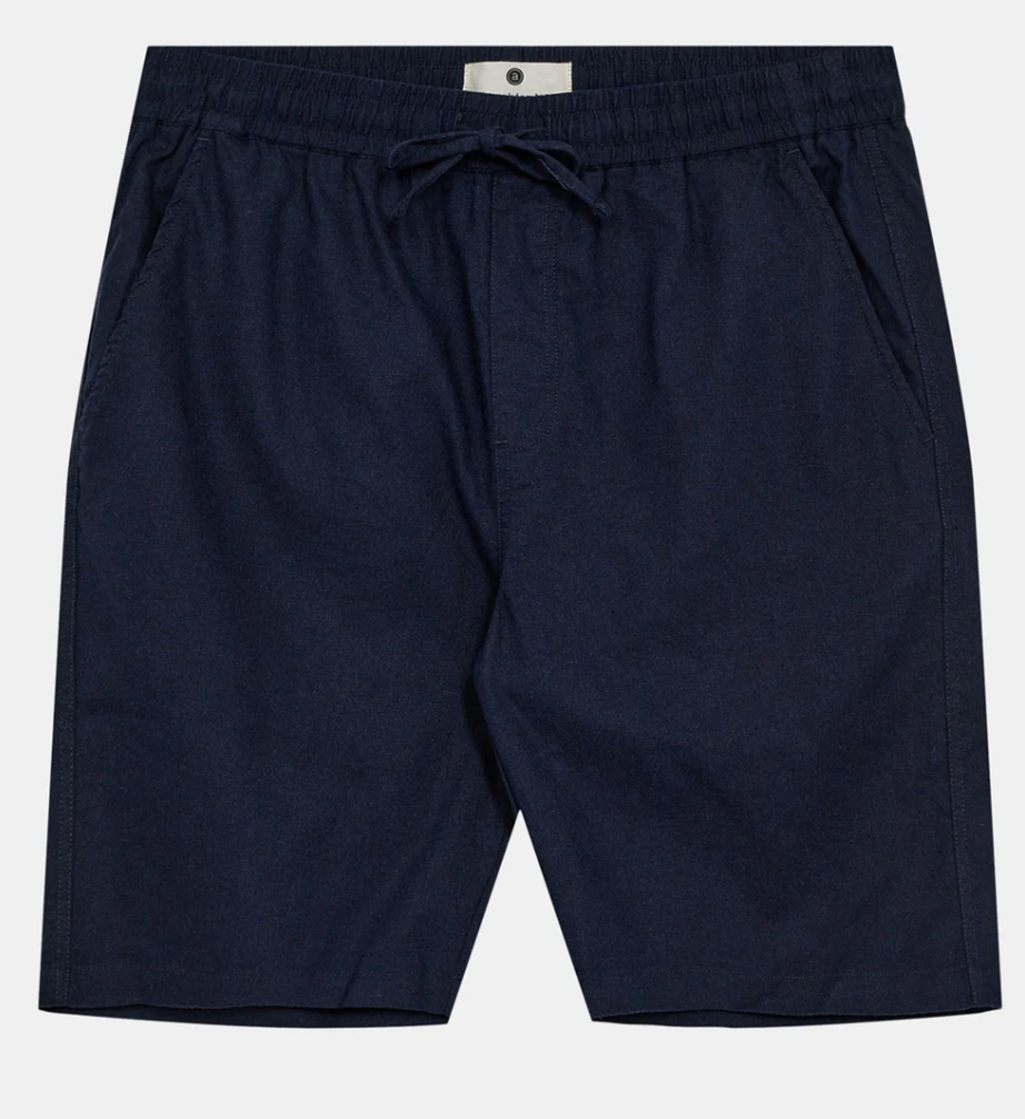 AKLT James Linen Ela Shorts - Sky Captain