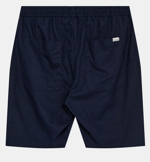 AKLT James Linen Ela Shorts - Sky Captain