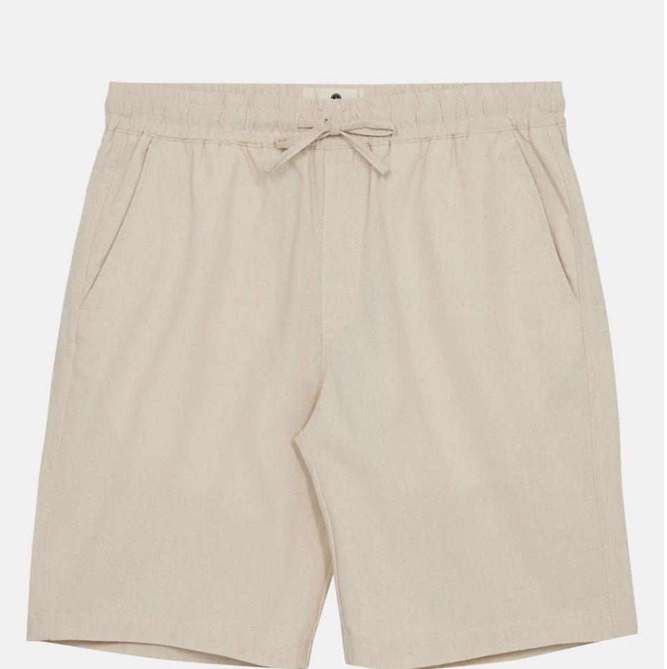 AKLT James Linen Ela Shorts - Brown Rice