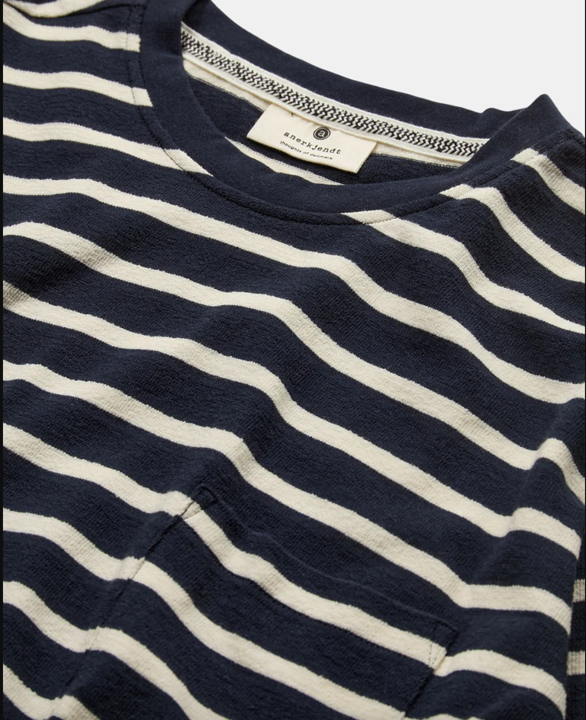 AKKIKKI Stripe Tee - Dark Navy