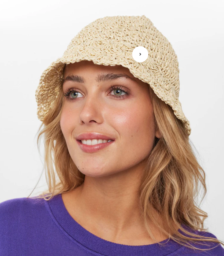 Nuwendy straw bucket hat