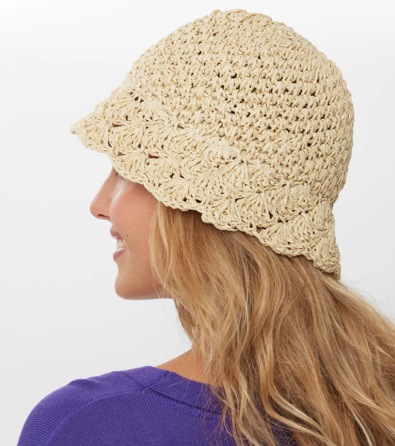 NUWENDY STRAW BUCKET HAT