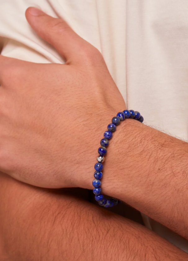 Lapis Gemstone Beaded Bracelet