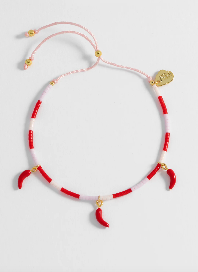 Red and Pink Chilly Miyuki Bracelet