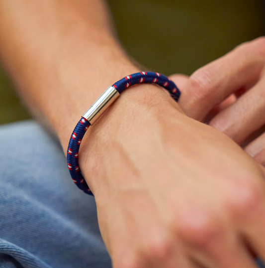 Navy Waterproof Single Cord Bracelet