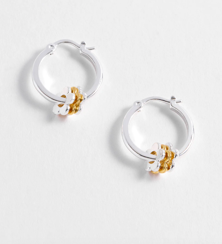 Flower Trio Hoop Earrings