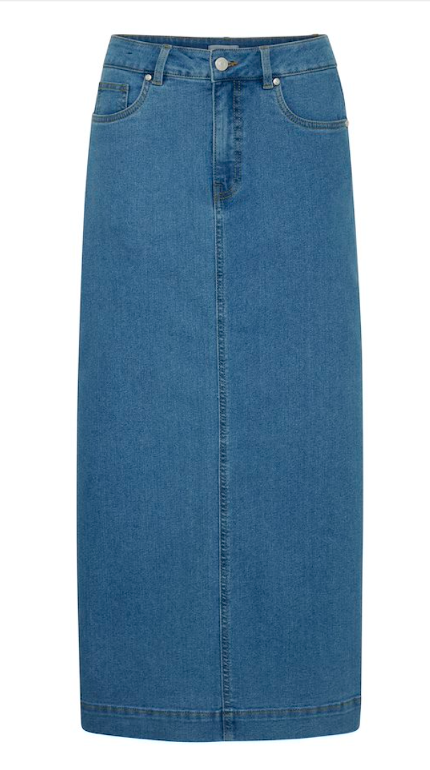 FxDenima Medium Blue Denim Skirt