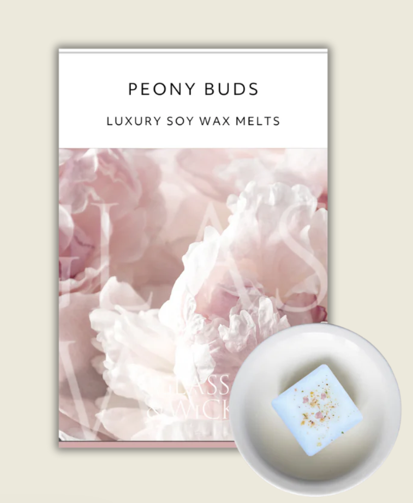 Glass & Wick Peony Buds Soy Wax Melts