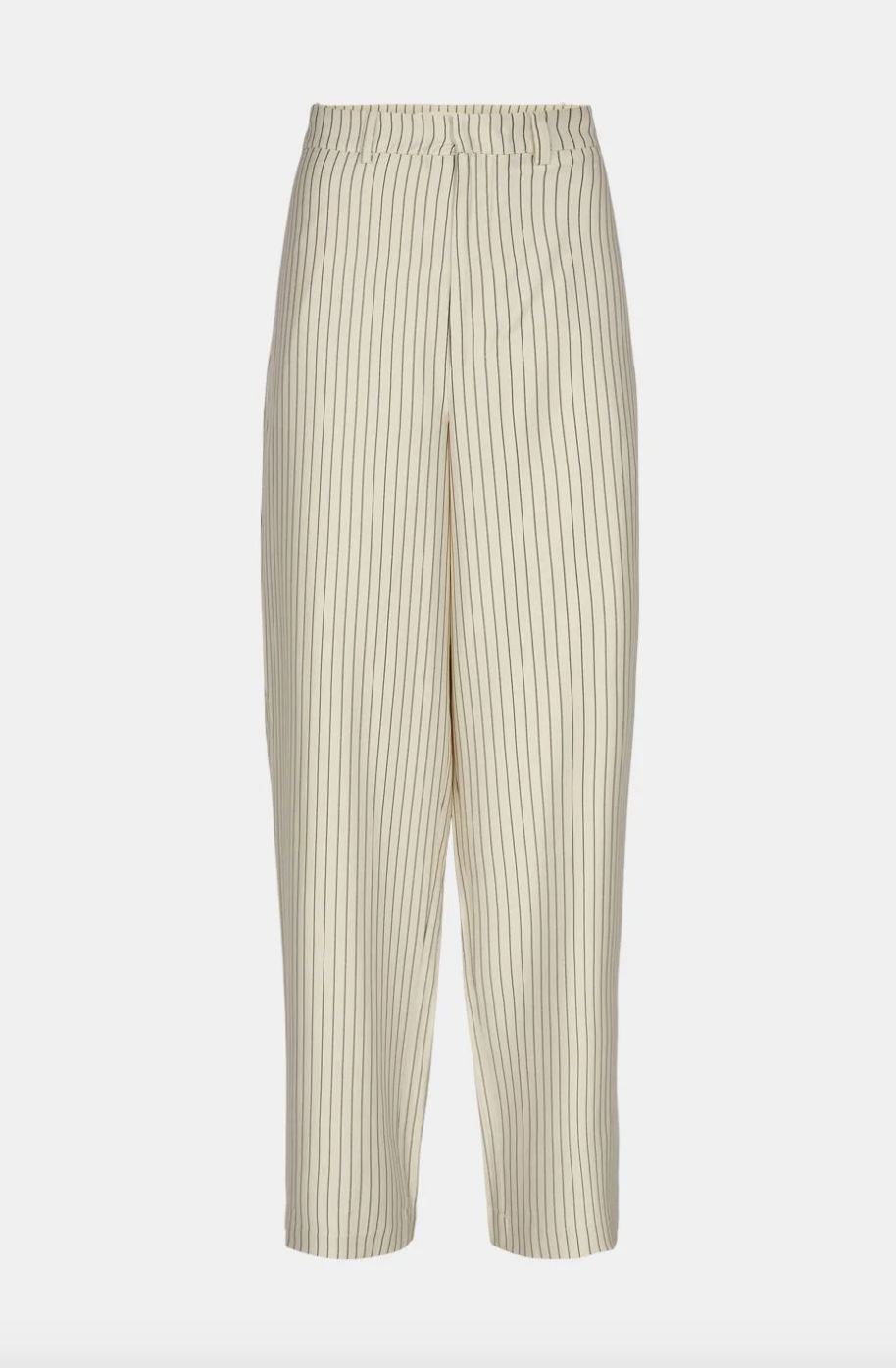 Cream Pinstripe Suit Trousers