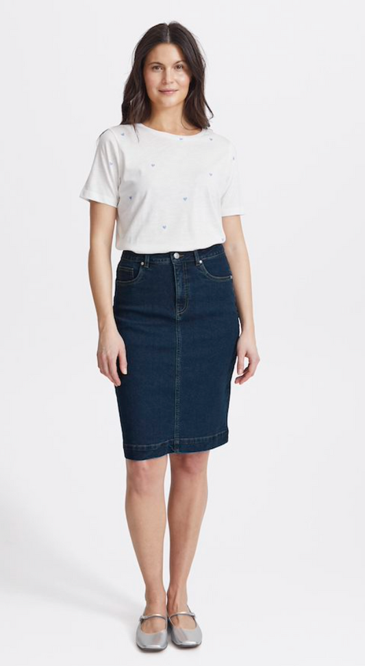 FxDenima Dark Blue Denim Short Skirt