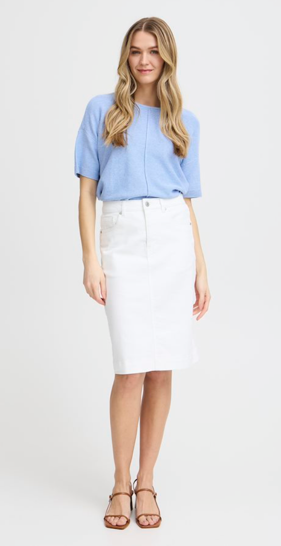 FXDENIMA SHORT SKIRT - White