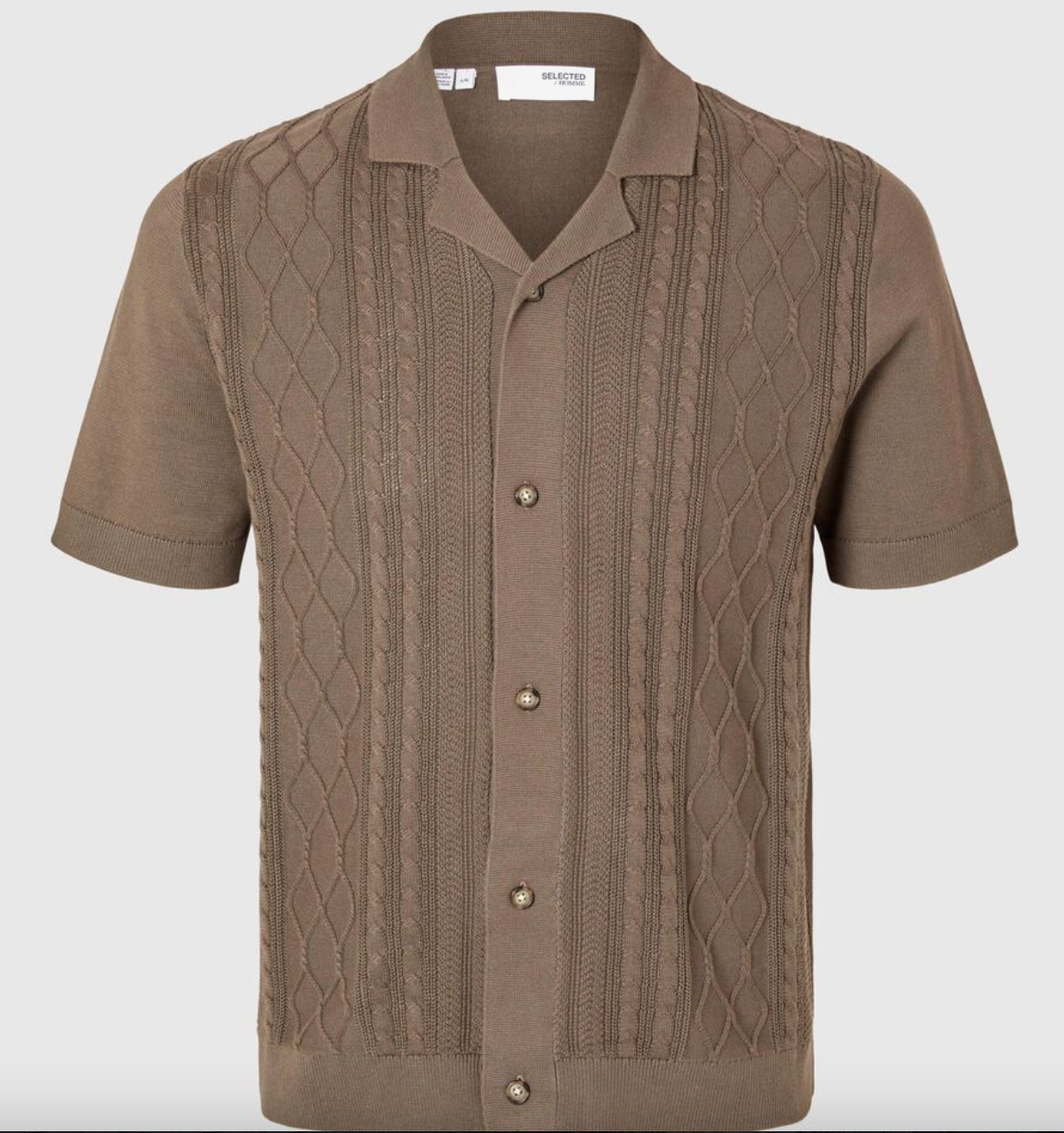 SLHTESS KNIT RESORT CARDIGAN - Morel