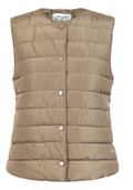 ASTA QUILTED VEST - SAND OLIVE