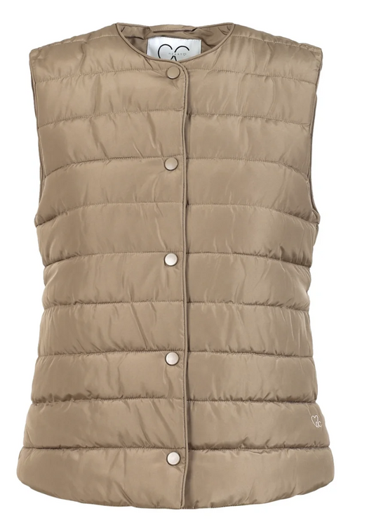 CC Heart ASTA Quilted Vest - Sand Olive