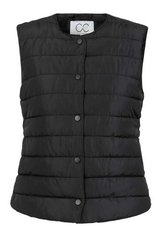 CC Heart Asta Quilted Vest - Black