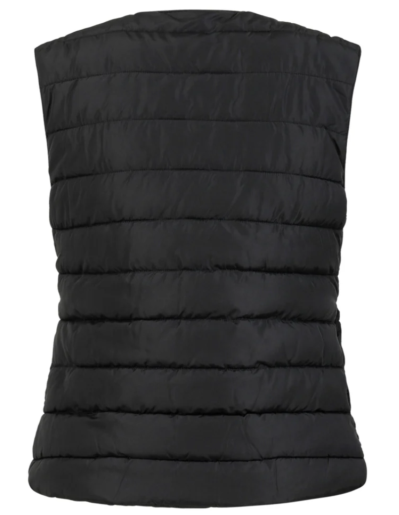 ASTA QUILTED VEST - BLACK