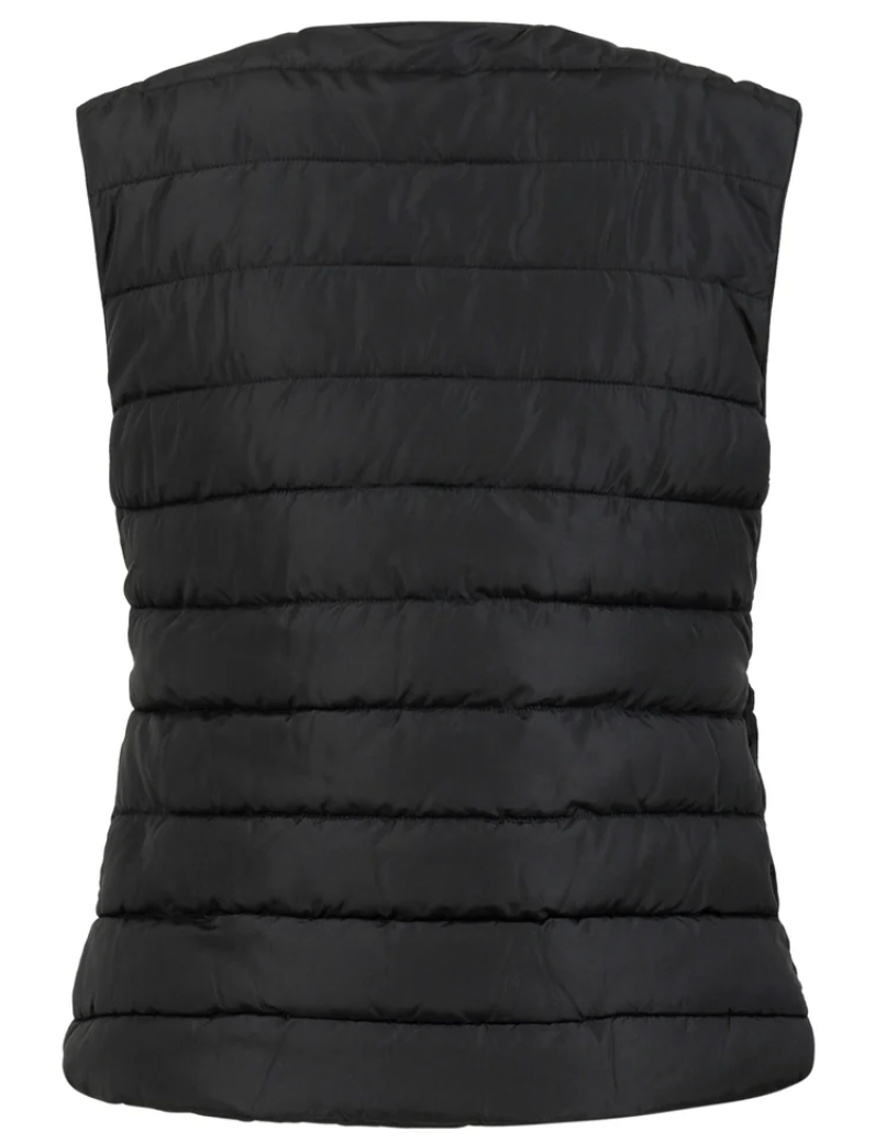 CC Heart Asta Quilted Vest - Black