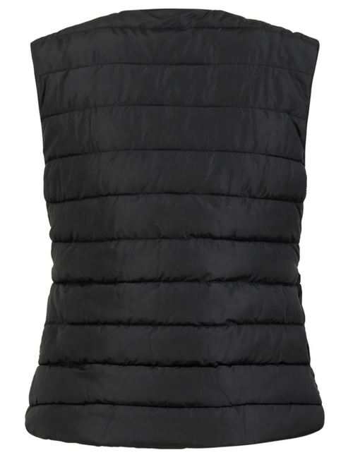 ASTA QUILTED VEST - BLACK