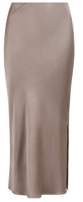 SKYLER MIDI SKIRT - WARM GREY