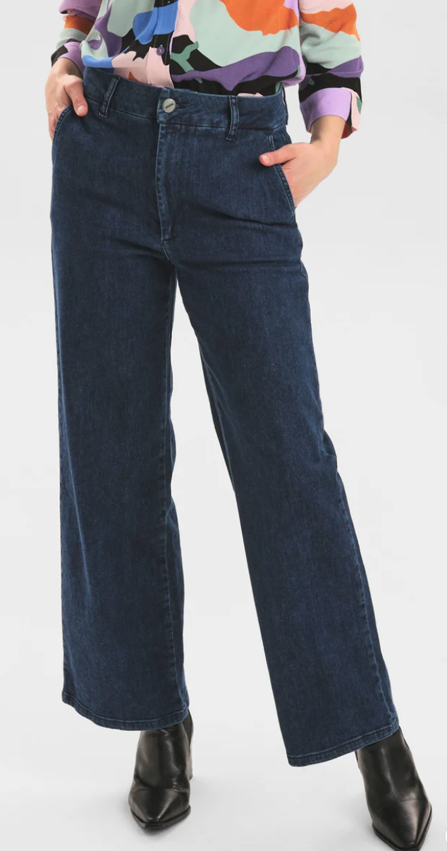 NUAMBER PANTS - Dark Blue Denim