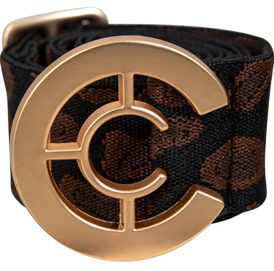 Animal Print CC Logo Belt